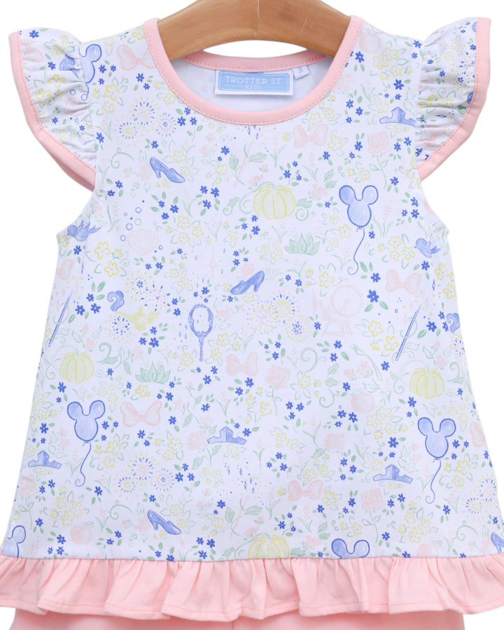 Enchanted Pink Girls Short Set, Shop That Store, close