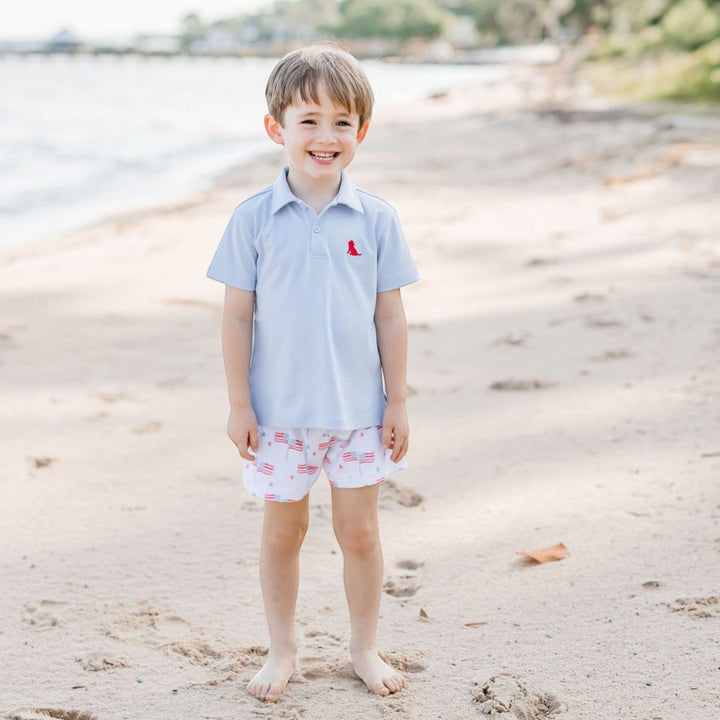 Conrad Shorts Red &amp; Blue Up Country, child 1