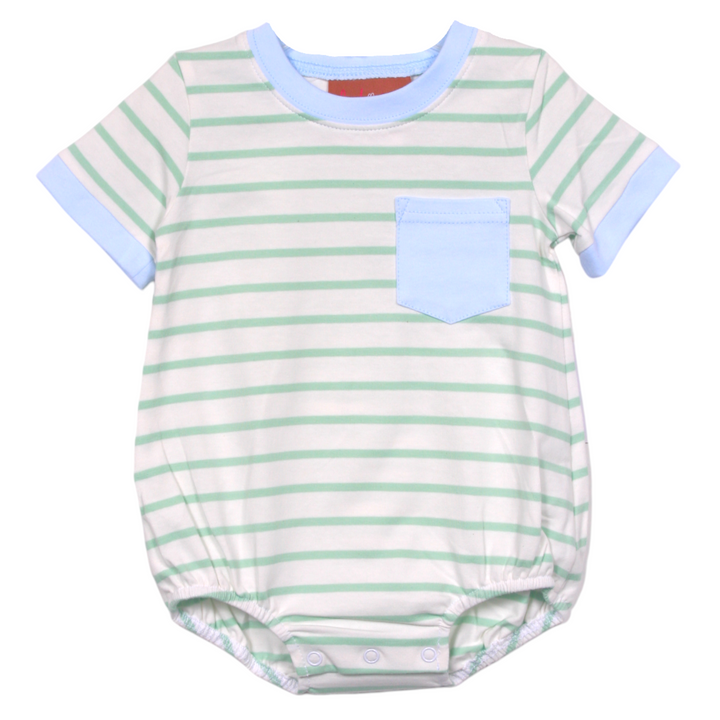 Maddox Bubble- Green and Blue, front