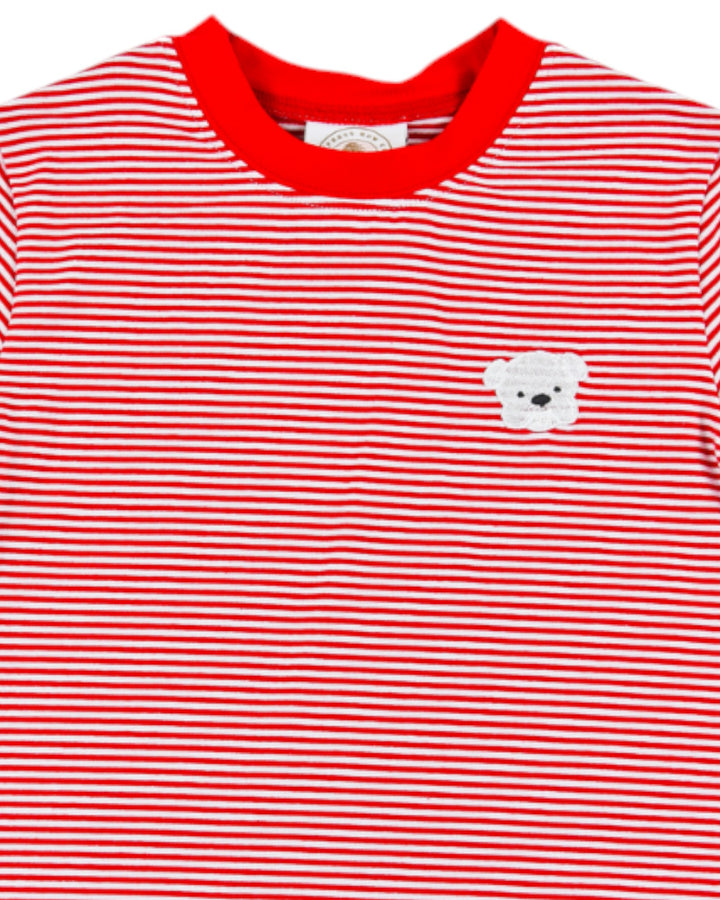 Fan Zone Boys Crew Tee: White and Red, that store