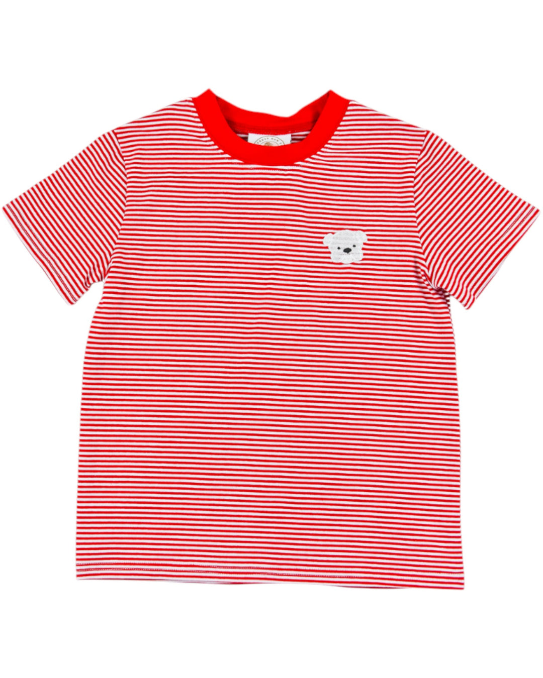 Fan Zone Boys Crew Tee: White and Red, that store