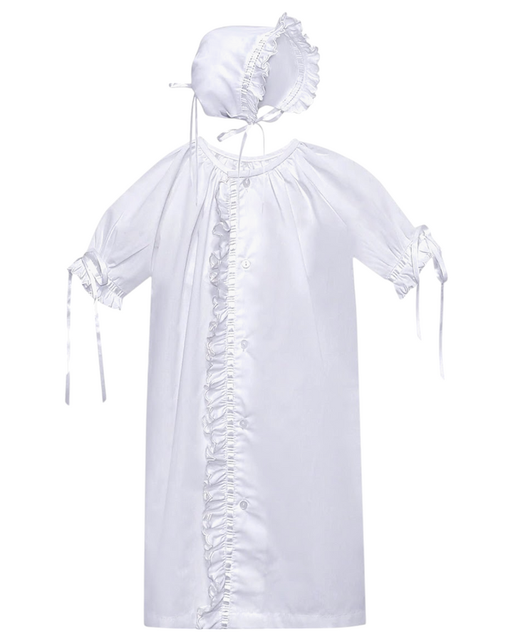 Finn Scallop Ruffle White Daygown, That Store, front