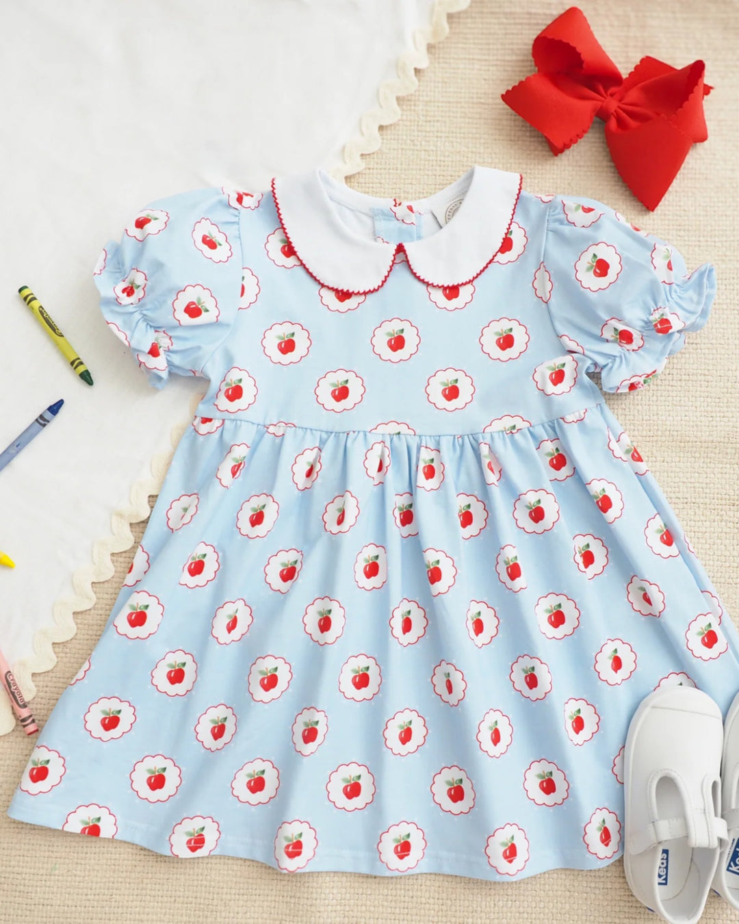 First Day Girls Collins Classic Blue Dress, That Store, front