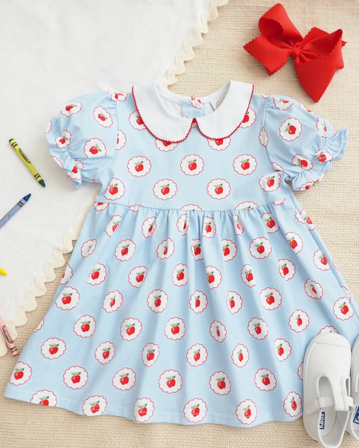 First Day Girls Collins Classic Blue Dress, That Store, front