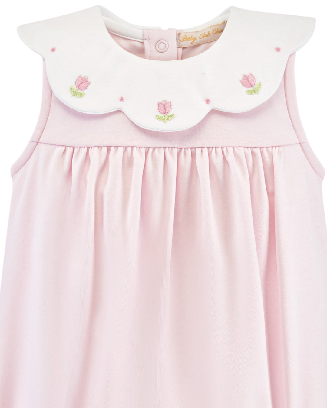 Flower Embroidered Pink Girls Bubble, That Store, close
