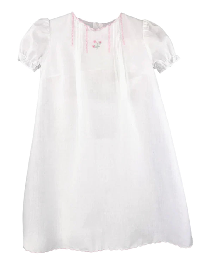 Flower Embroidered White Heirloom Girls Daygown, That Store, front