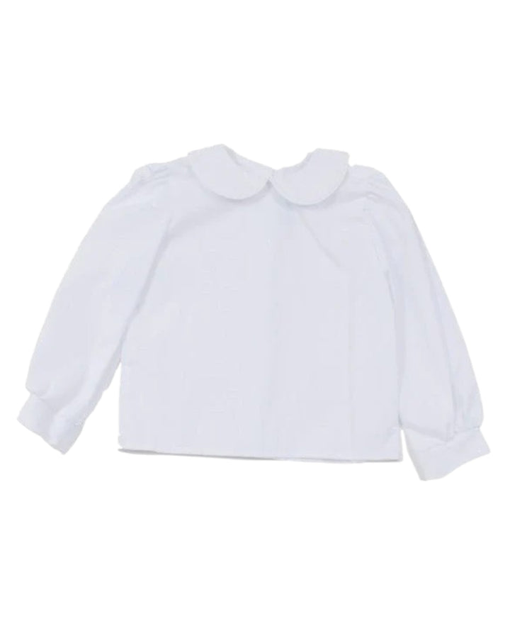 Funtasia Too Long Sleeve White Girl's Blouse