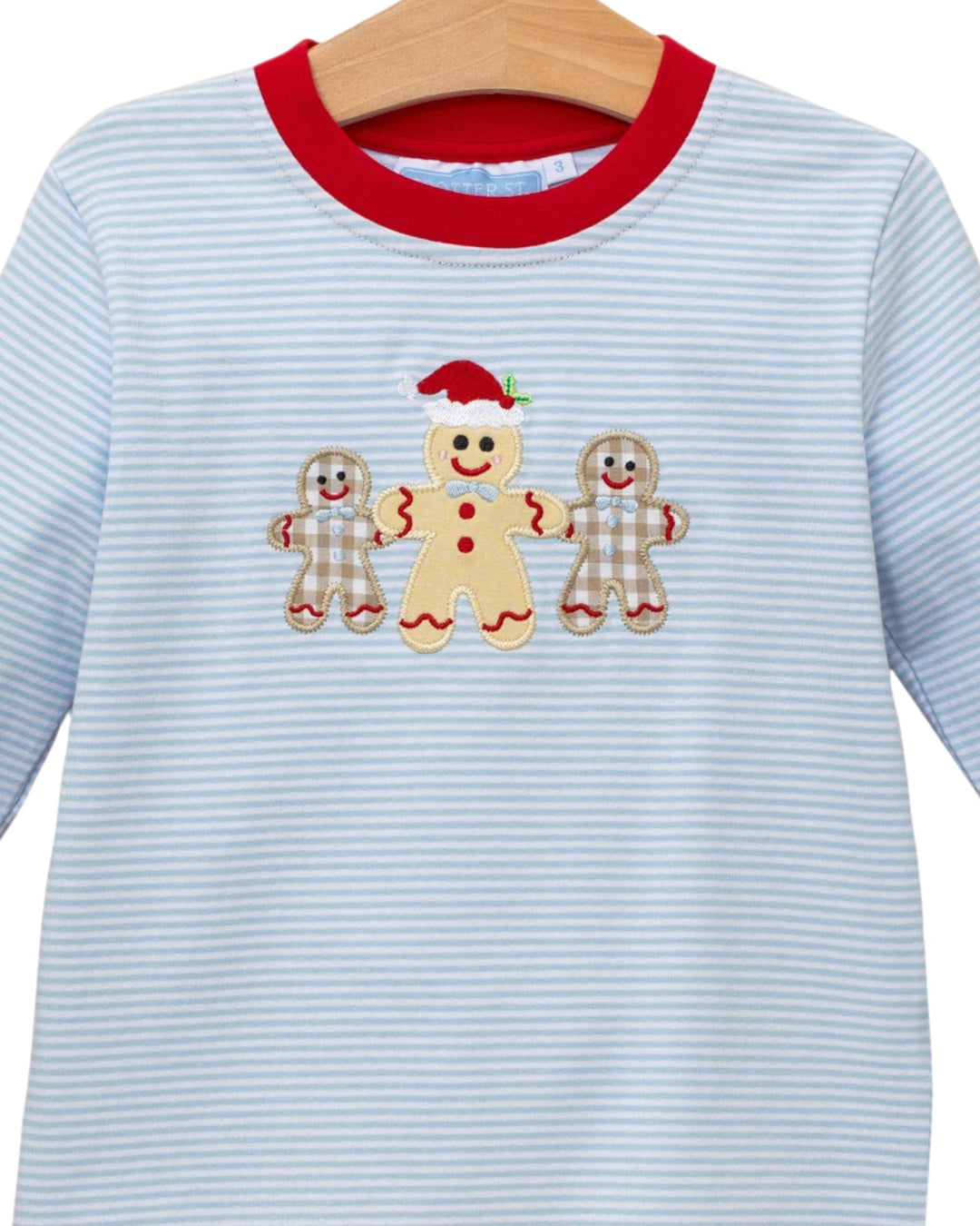 Gingerbread_Applique_Red_Blue_Boys_Pant_Set_That_Store_close