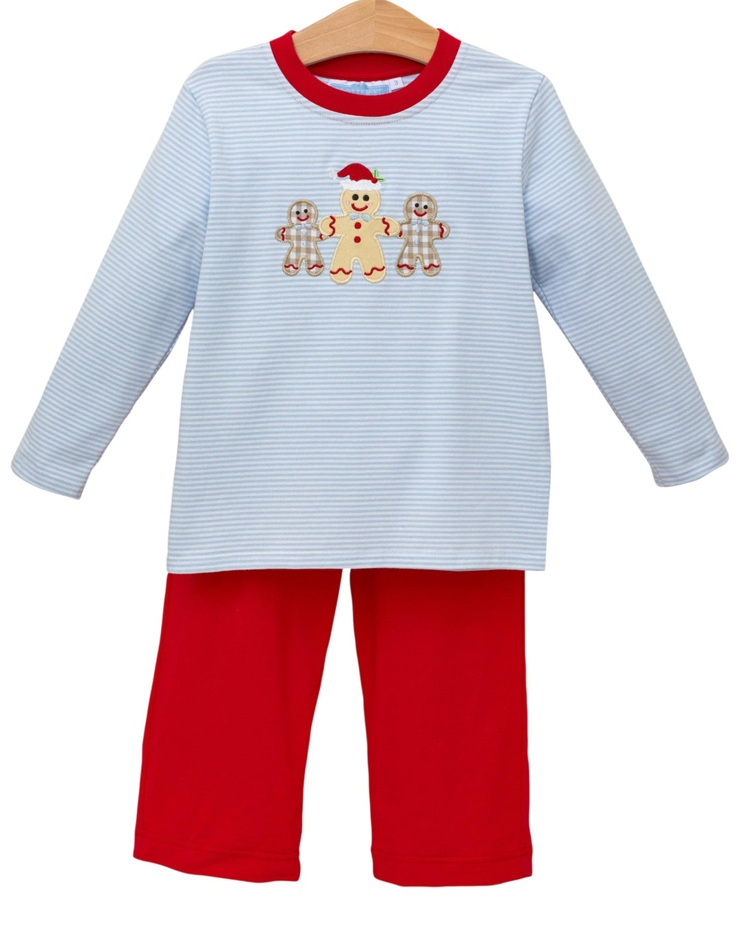 Gingerbread_Applique_Red_Blue_Boys_Pant_Set_That_Store_front