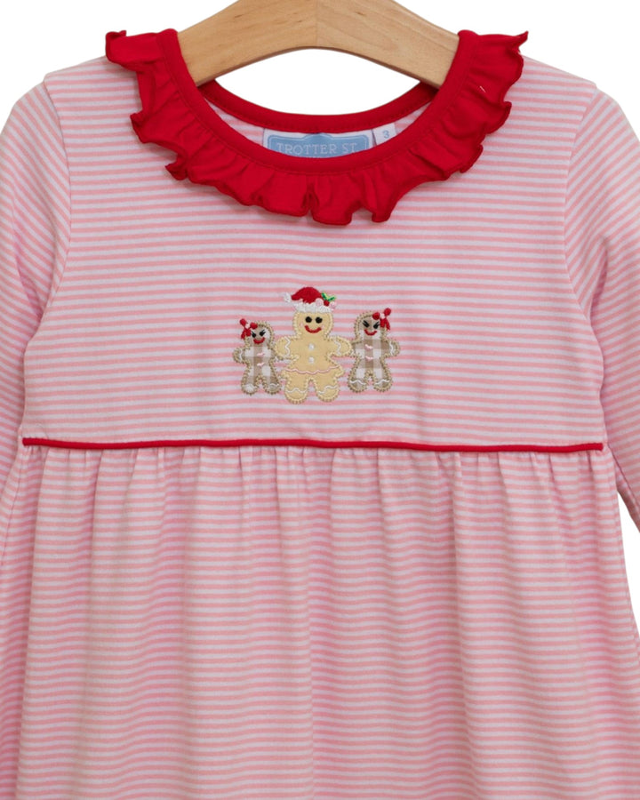 Gingerbread Pink Stripe Dress, That Store, close