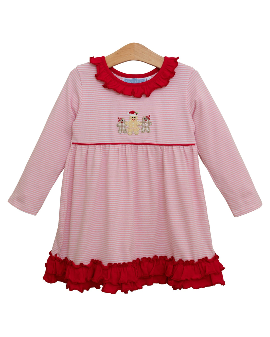 Gingerbread Pink Stripe Dress, That Store, front