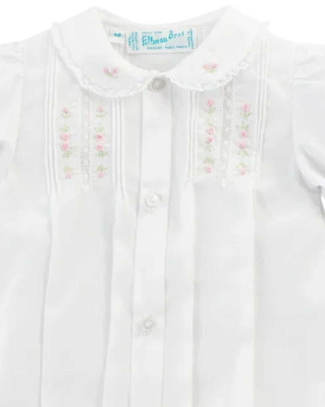 Girls Floral Take Me Home White & Pink Gown