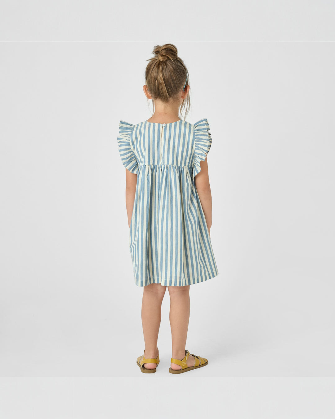 Girls Sarita Dress - Blue Stripe, That Store, child 2
