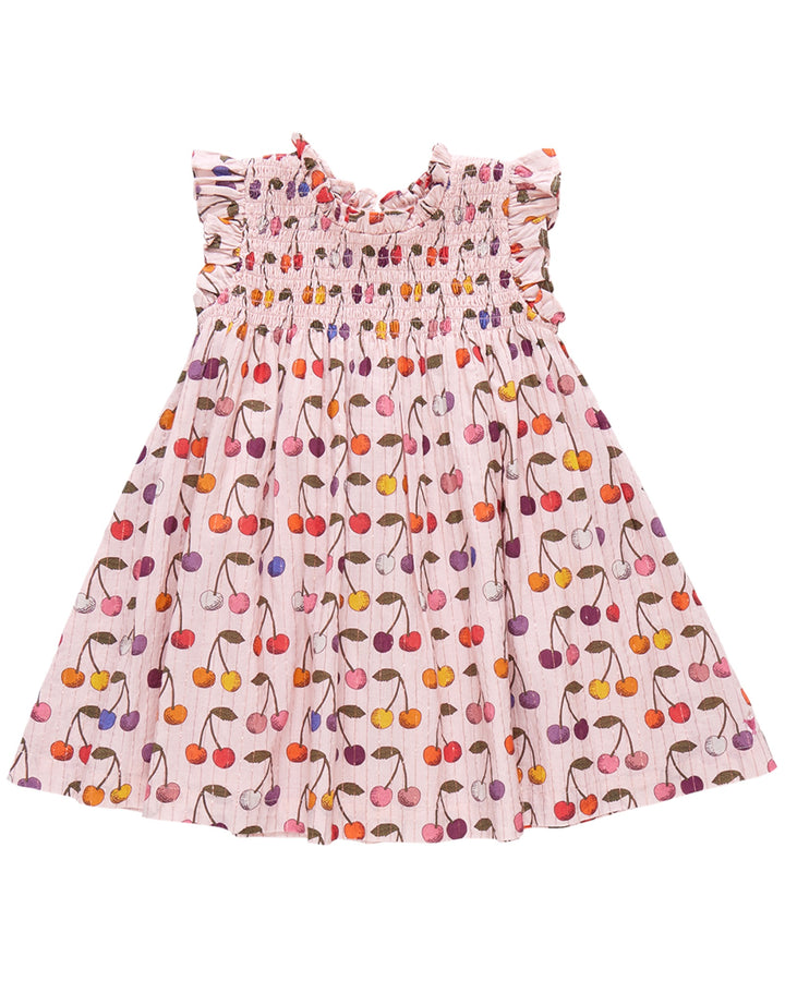 Girls Stevie Dress - Cloud Pink Cherry, That Store, front