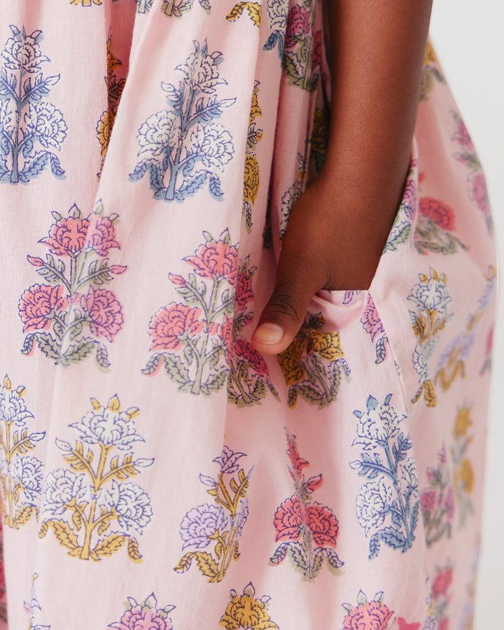 Girls Via Dress - Pink Flowerette, That Store, child 5