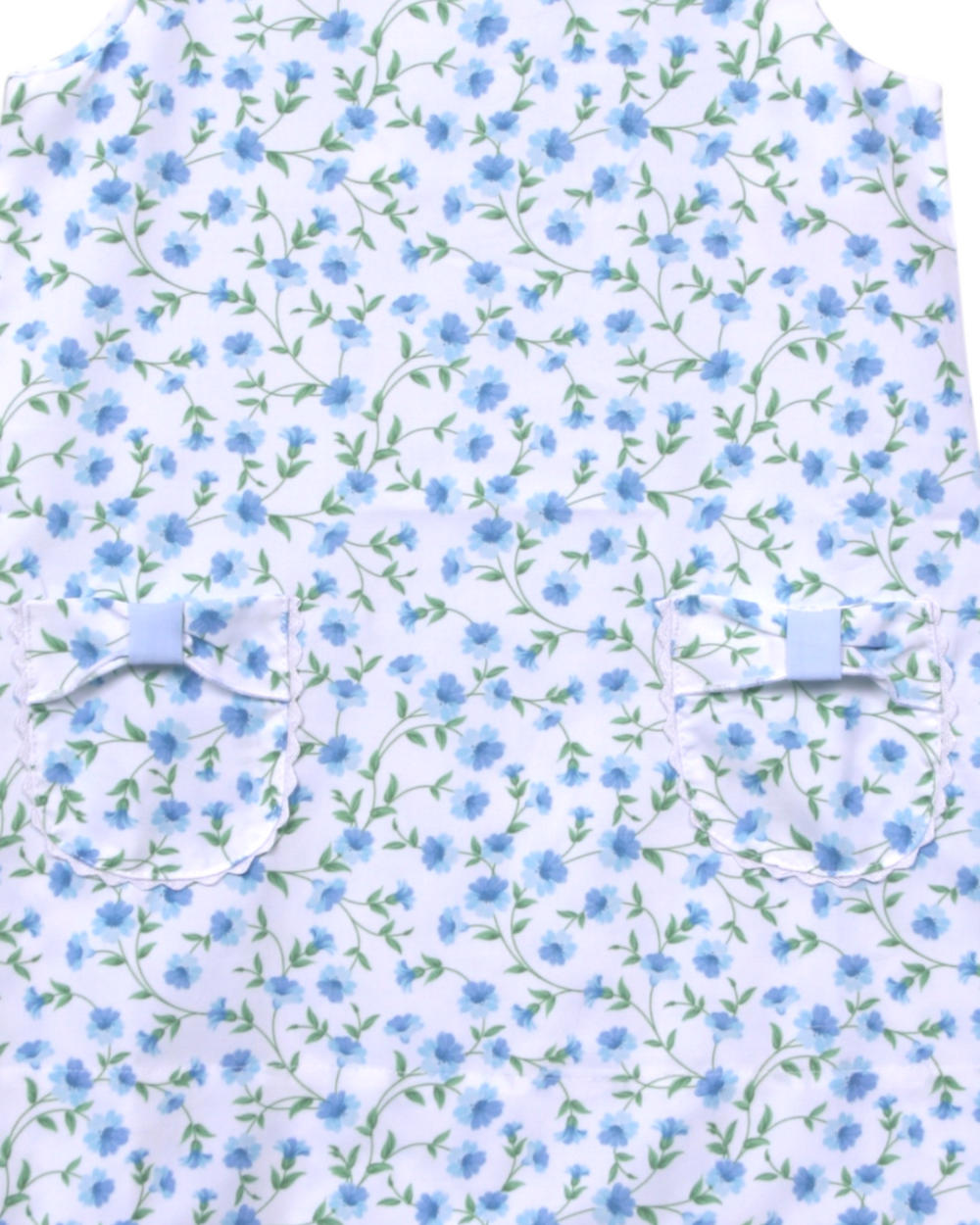 Glory Blue Floral Print Pocket Aline Dress, That Store, close