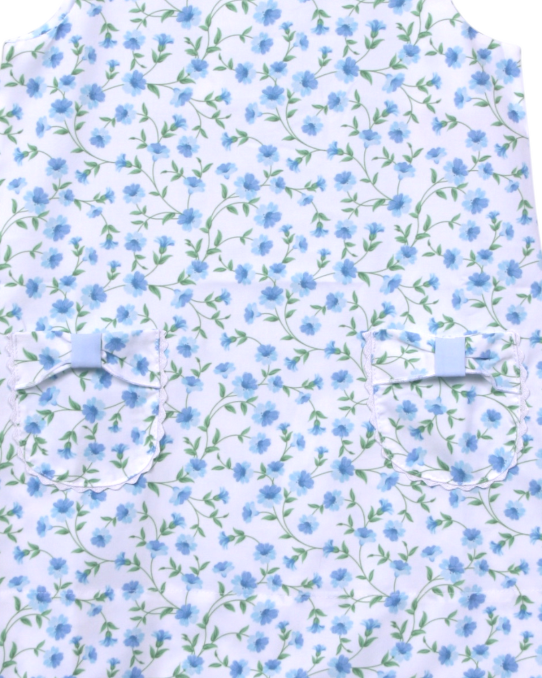 Glory Blue Floral Print Pocket Aline Dress, That Store, close