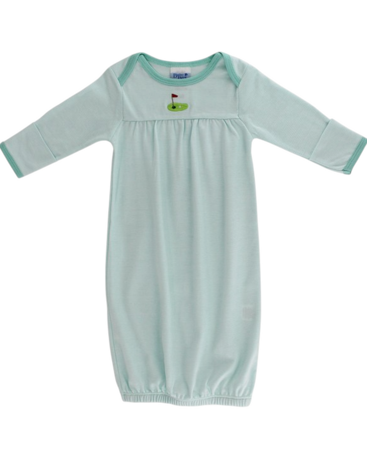 Golf Embroidered Mint Stripe Boys Sac, That Store, front