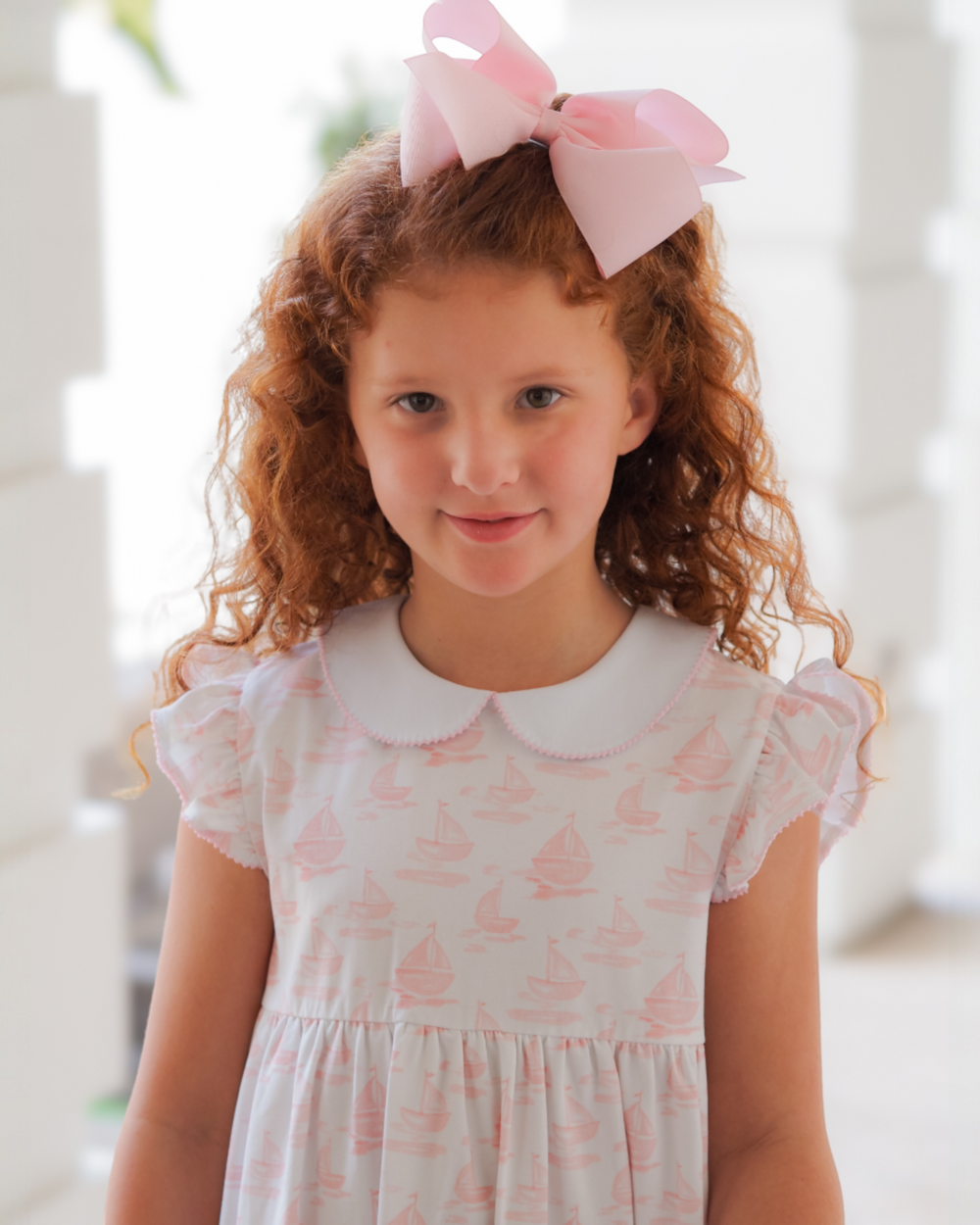 Grayton Beach Girls Pink Flutter Dress, That Store, child 1