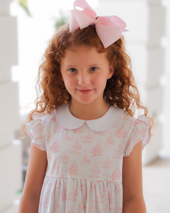 Grayton Beach Girls Pink Flutter Dress, That Store, child 1