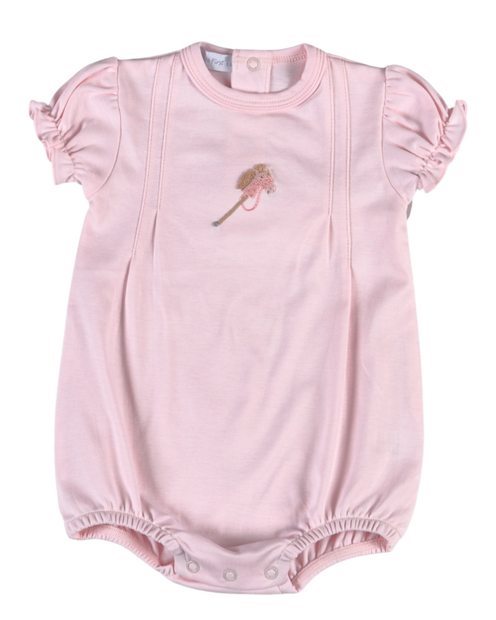 Hobby Horse Hand Embroidery Pink Girls Bubble *PRE-ORDER