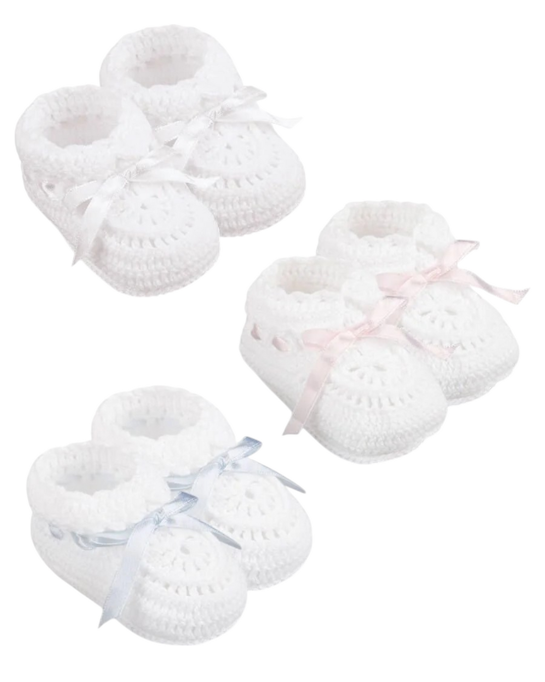 Hand Crochet Newborn Booties, That Store, all