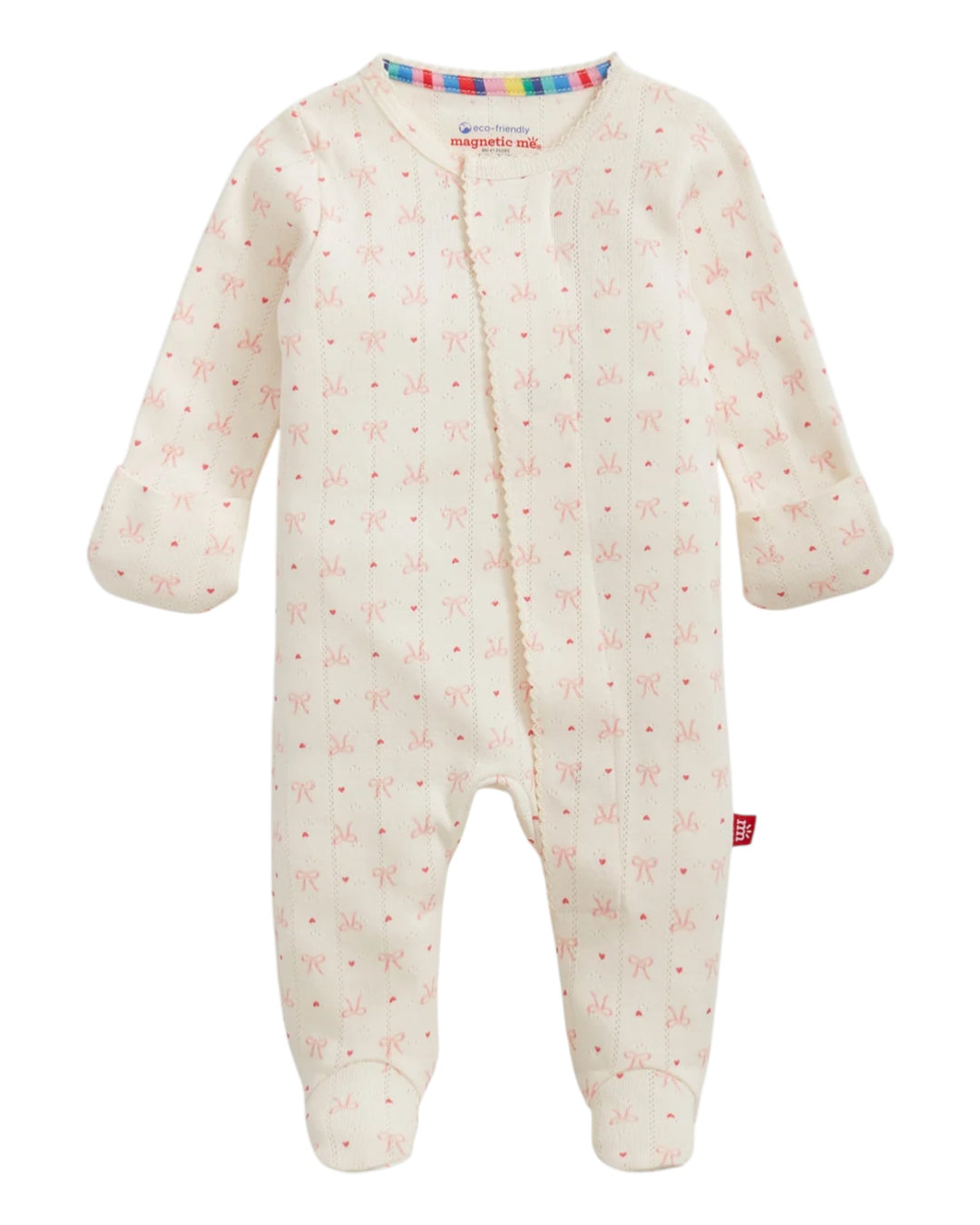 Baby onesie with butterfly pattern on a white background