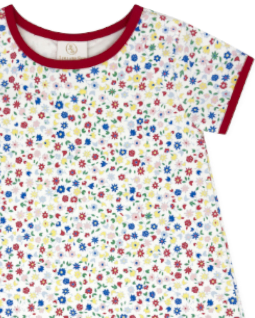 Homeroom Blooms, Raleigh Red Welting Dress *Pre-Order