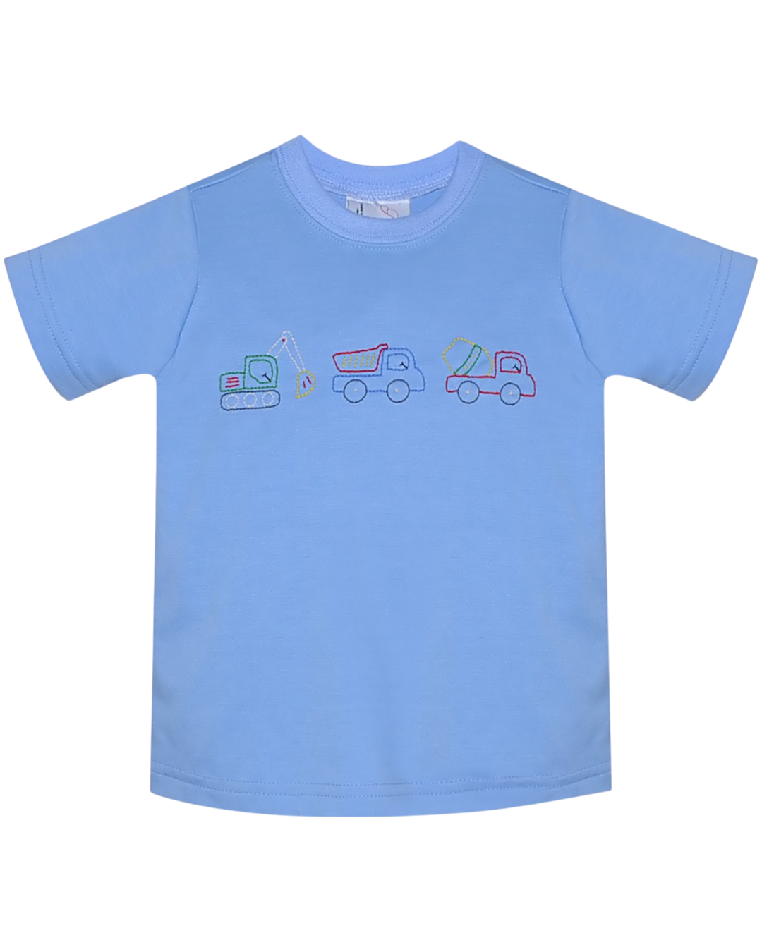 Houston Blue Boys Shirt - Construction Trucks, that store, front