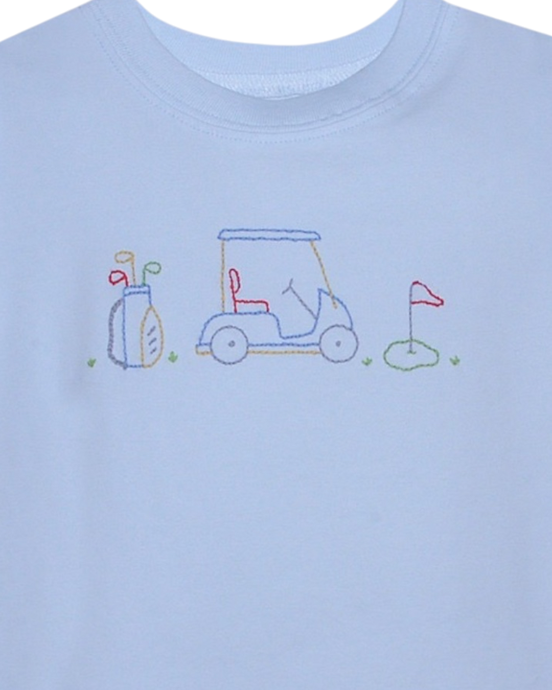 Houston Embroidered Blue. Boys Shirt-Tee Time, that store, close