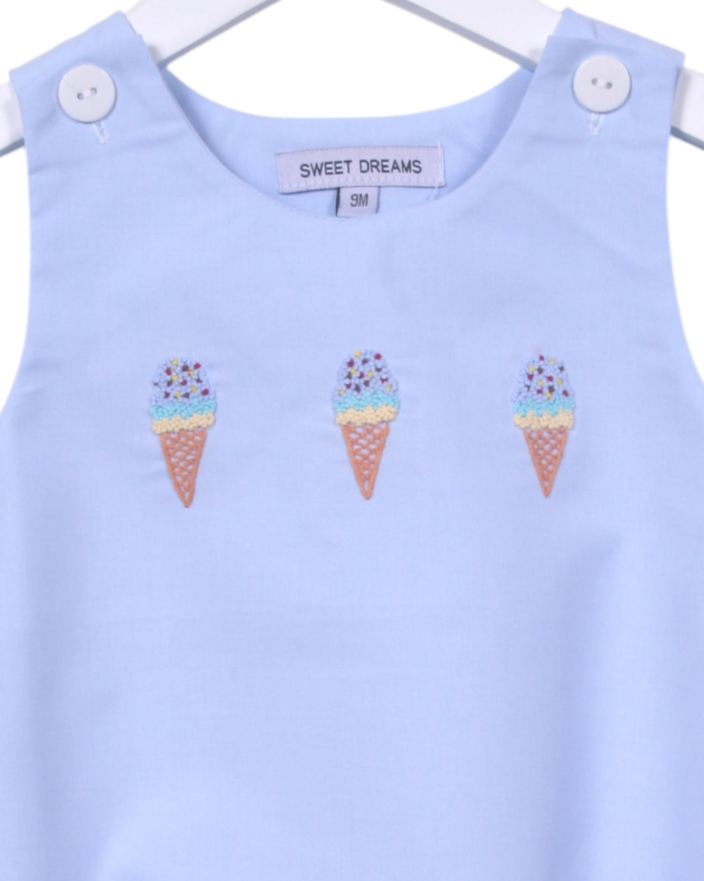 Ice Cream Embroidered Blue Bubble, That Store, close