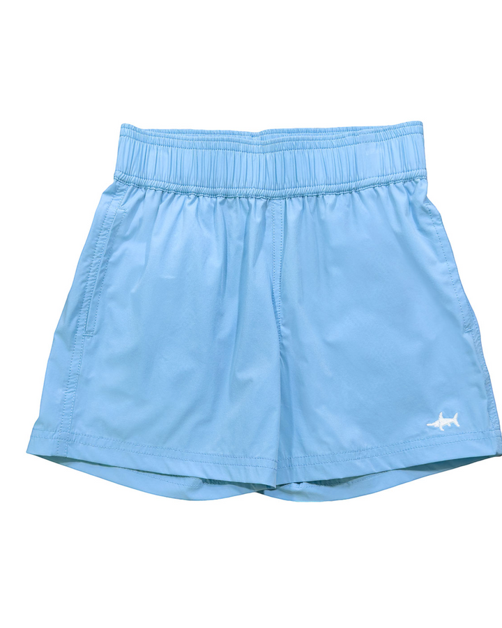 Inlet Performance Boys Shorts: Blue, Shop That Store, front