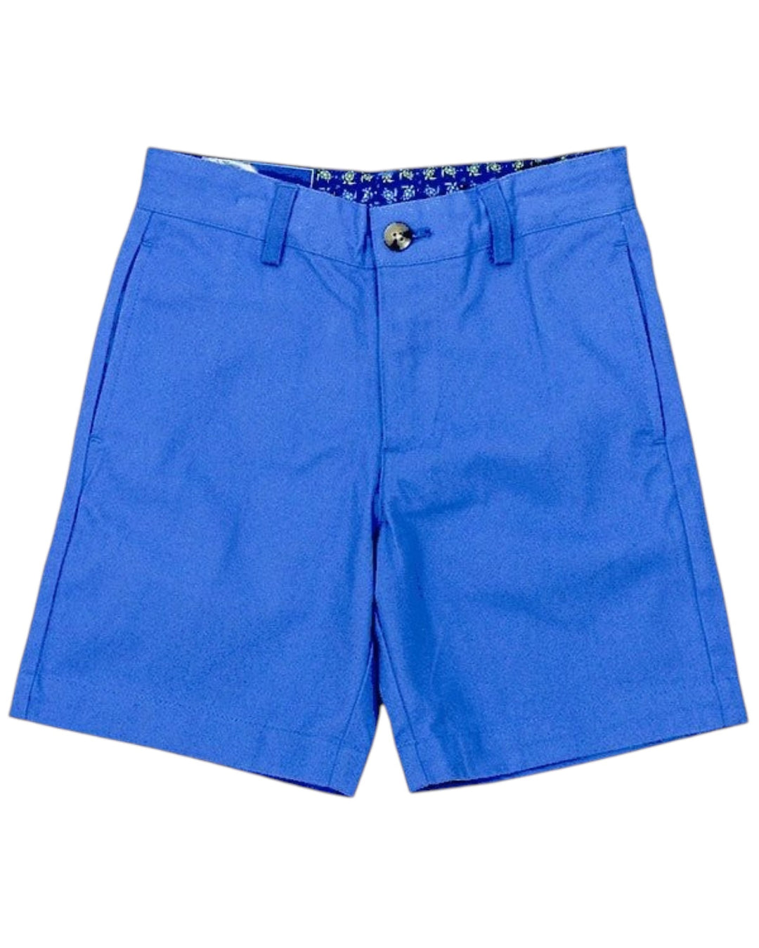 Blue shorts on a white background