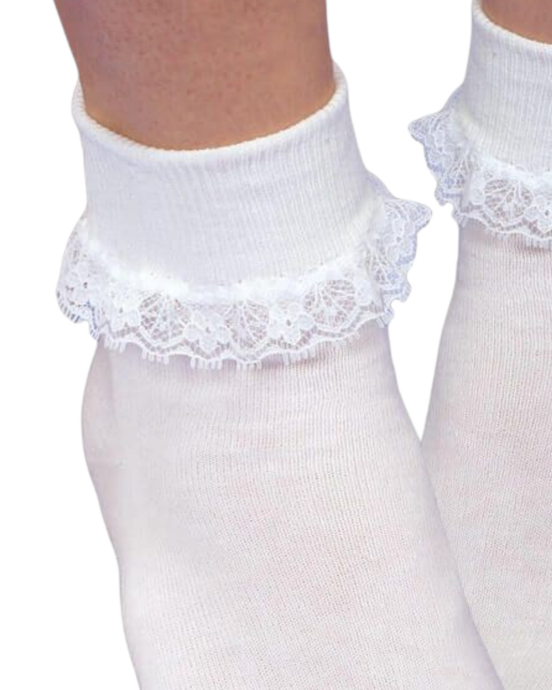 Jefferies Socks Smooth Toe Simplicity Lace Turn Cuff Girls Socks, That Store, close