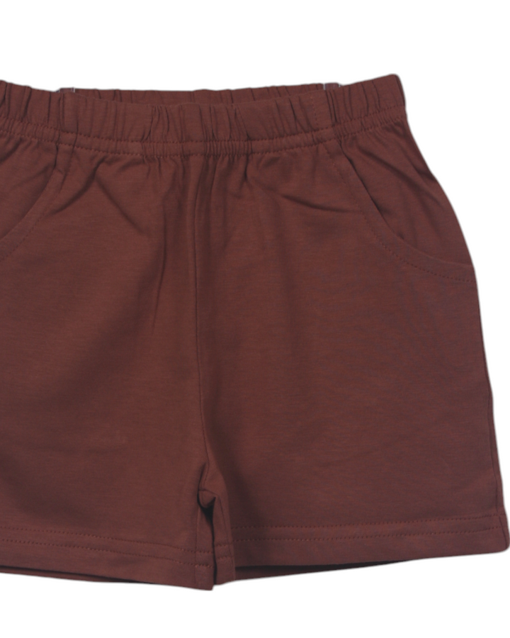 Jersey Boys Shorts With Front Pockets- Mocha, That Store, close up