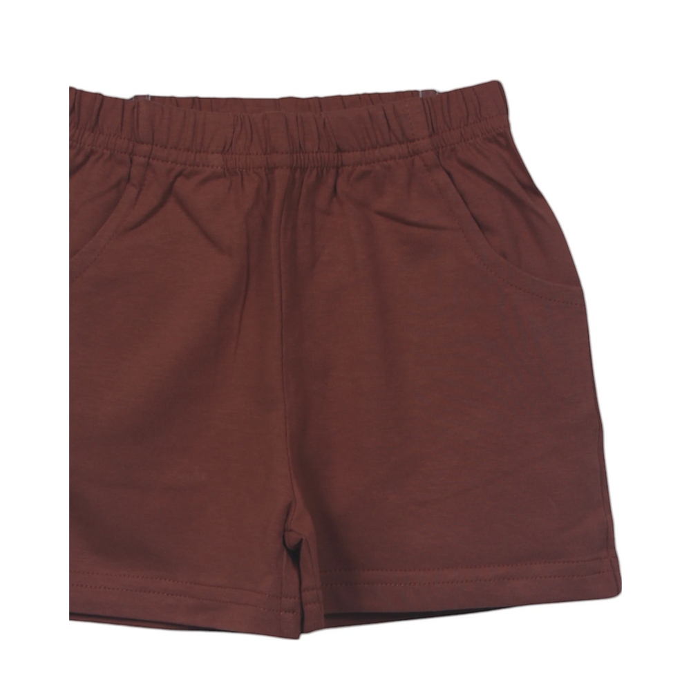 Jersey Boys Shorts With Front Pockets- Mocha, That Store, close up