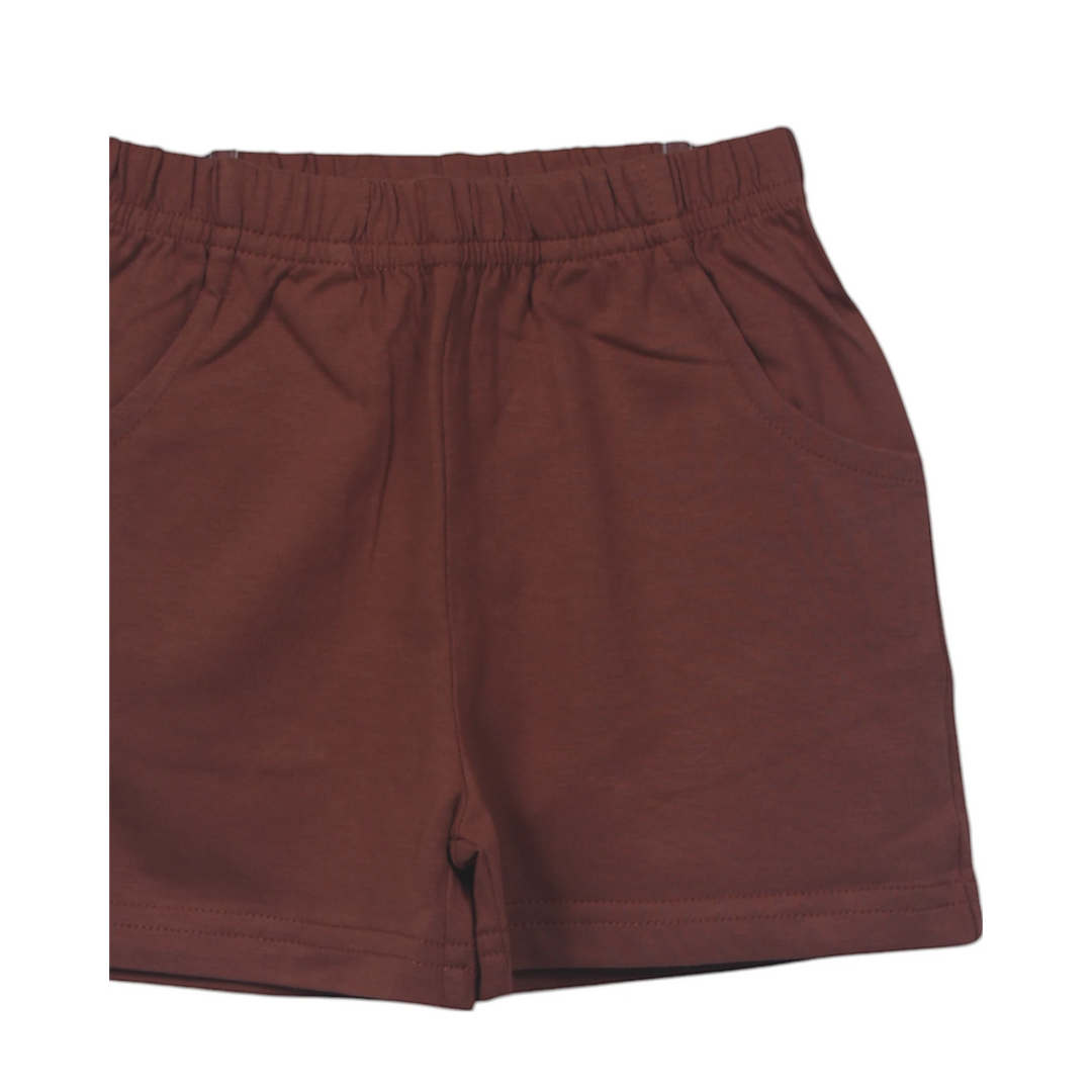 Jersey Boys Shorts With Front Pockets- Mocha, That Store, close up