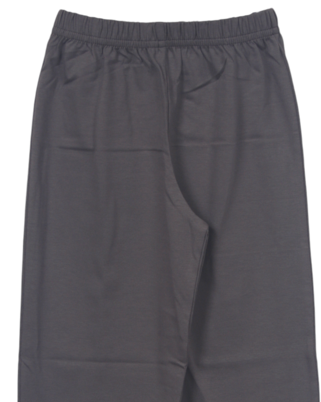 Jersey Solid Straight Boy's Pant: Charcoal, close up