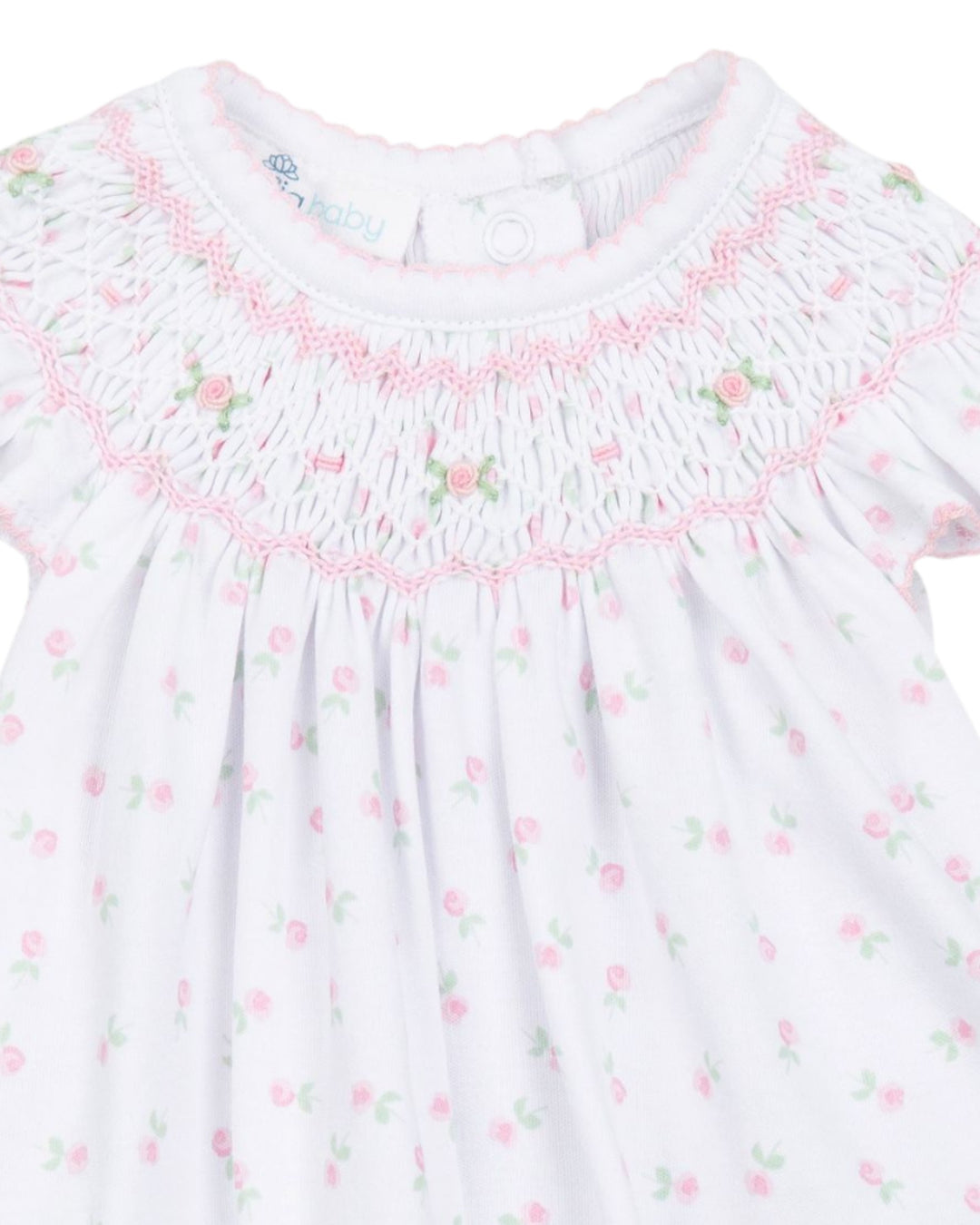 Juliette's Classics Pink Bishop Printed Flutters Dress Set, That Store, close