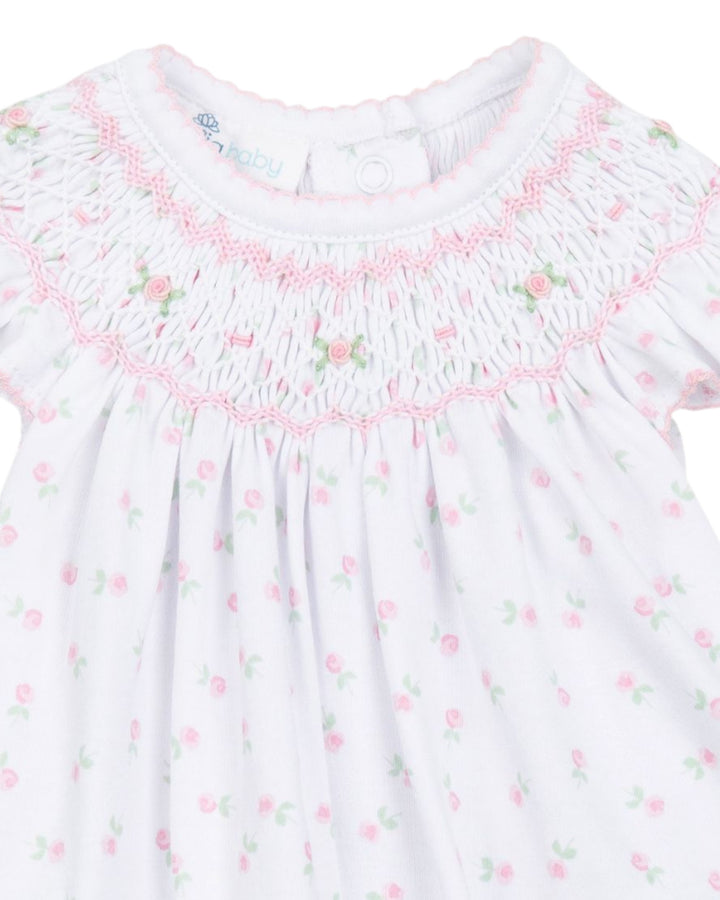 Juliette's Classics Pink Bishop Printed Flutters Dress Set, That Store, close