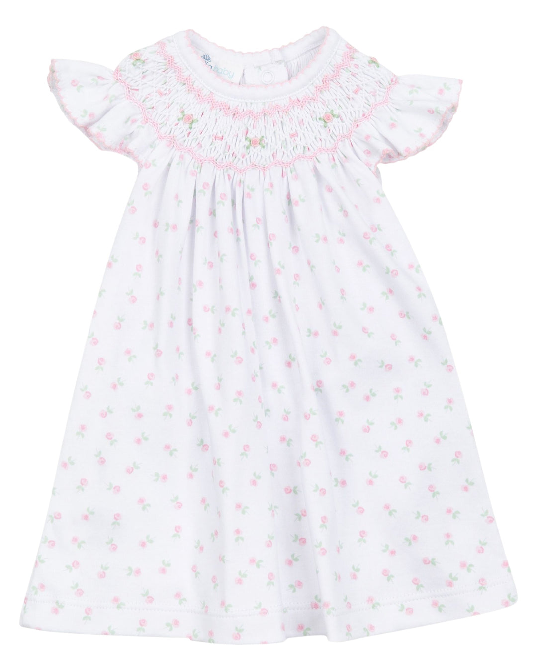 Juliette's Classics Pink Bishop Printed Flutters Dress Set, That Store, front