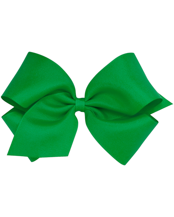 King Classic Grosgrain Alligator Clip Hair Bow, green, That Store