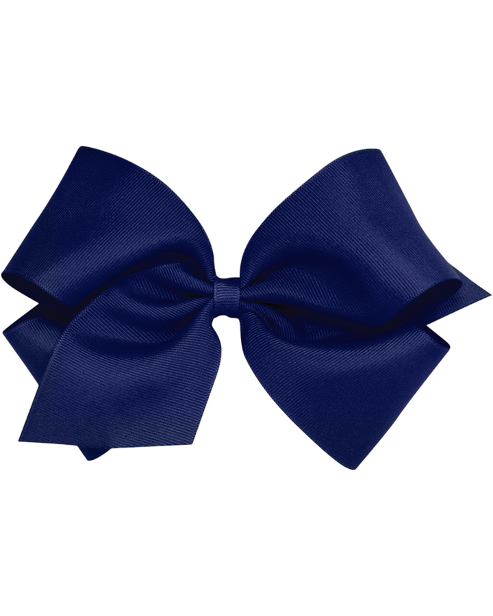 King Classic Grosgrain Alligator Clip Hair Bow, light navy, That Store
