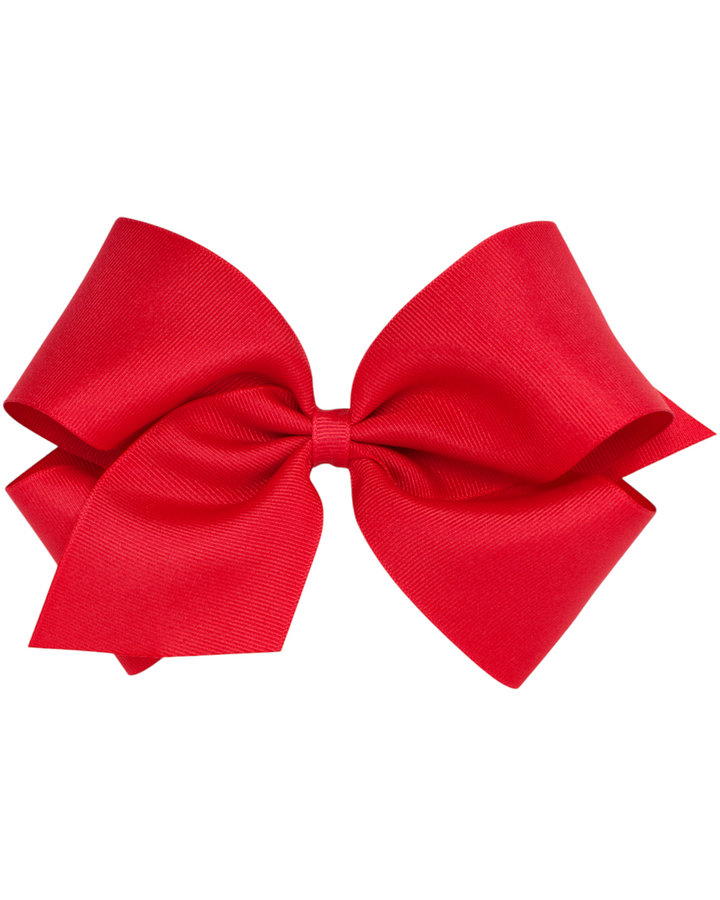 King Classic Grosgrain Alligator Clip Hair Bow, red, That Store