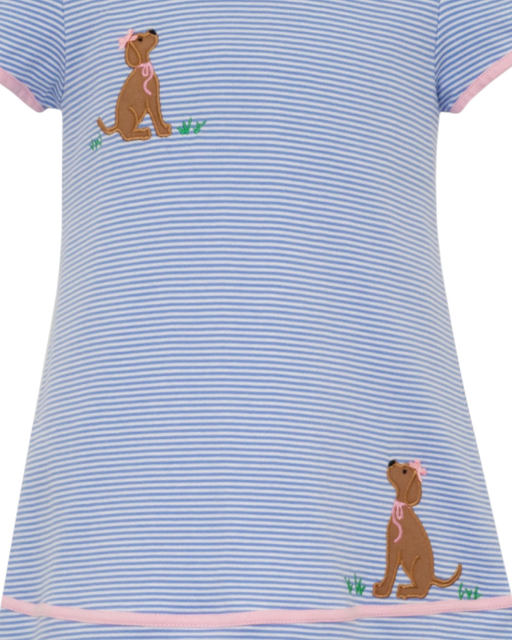 Labs Applique Periwinkle Stripe Periwinkle Dress, That Store, close up