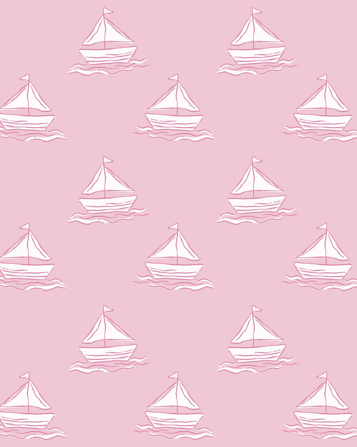 Lainey Set Sail Sailboat Skirted Girls One Piece Swimsuit, That Store, fabric