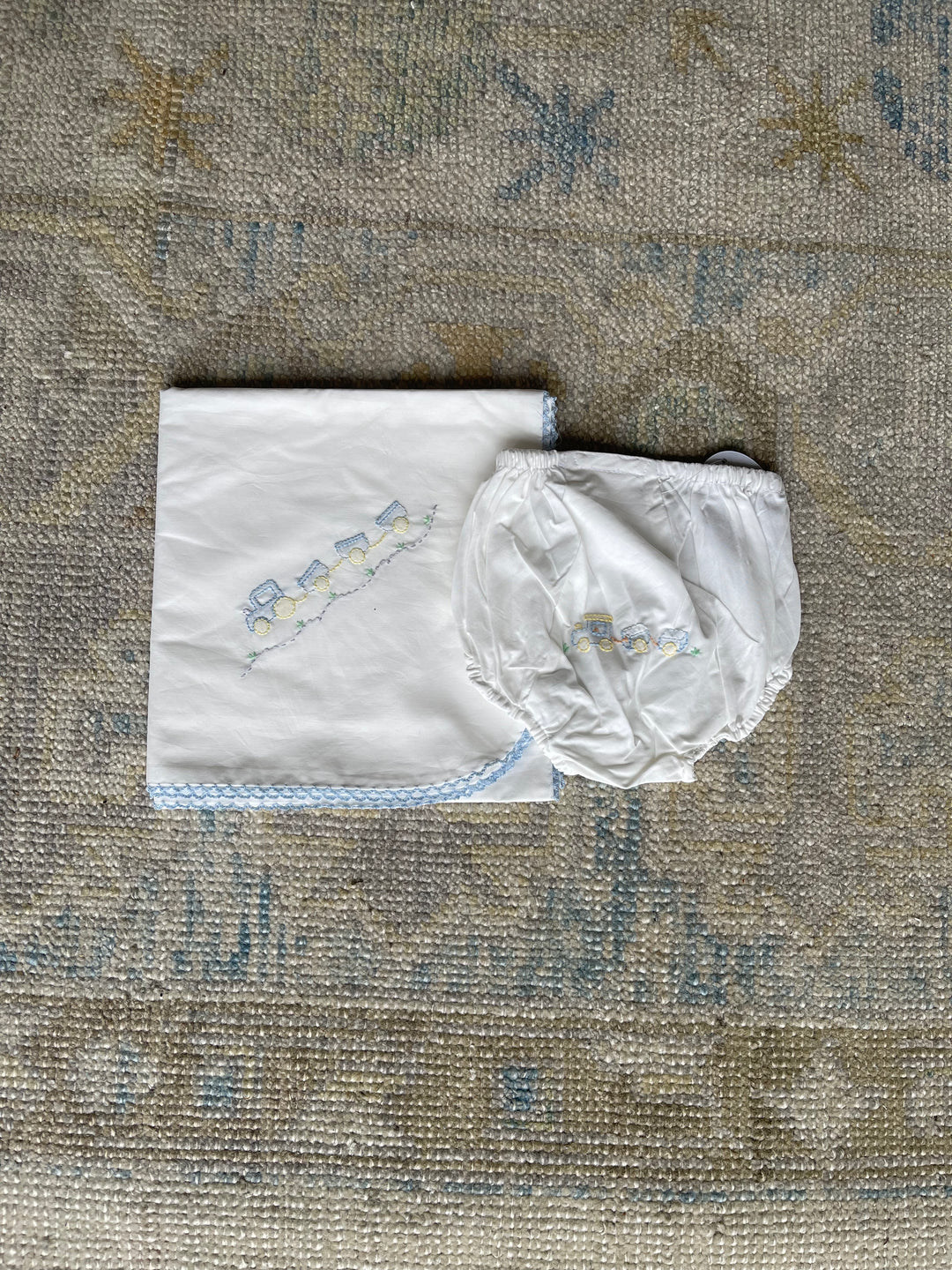 Landon White Boys Diaper Cover: Train, Shop That Store, both