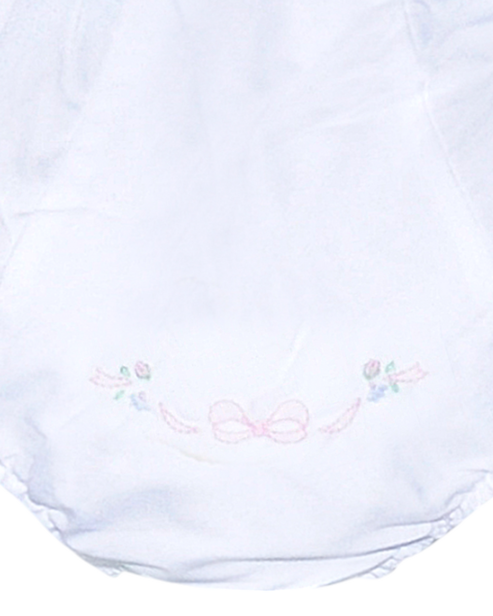 Landon White Girls Diaper Cover: Bow, That Store, close up