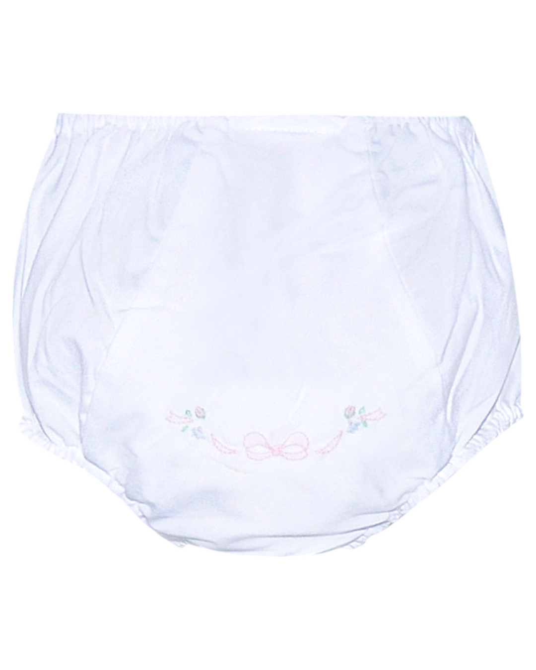 Landon White Girls Diaper Cover: Bow, That Store, front