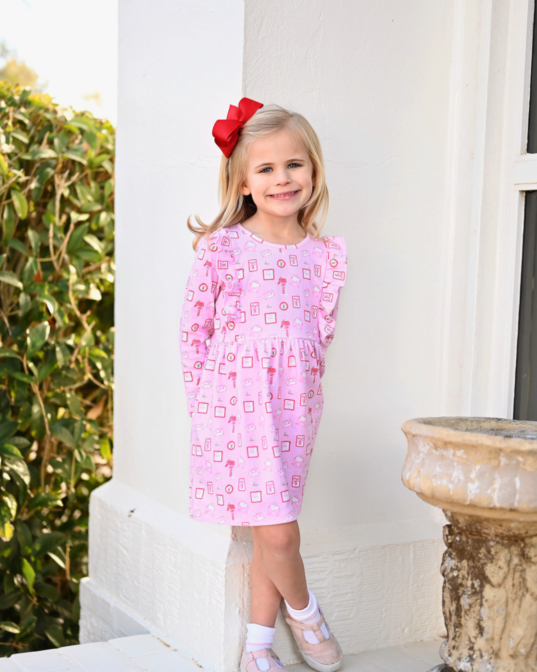 Letters to Santa Harper Pink and Red Knit Dress, Shop That Store